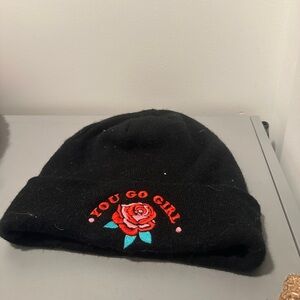 “You go girl” Rose Beanie